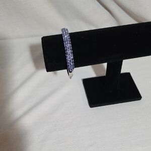 Elegant Silver and Blue Bracelet